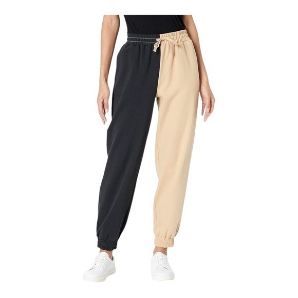 NWOT! THE DROP Liv Colorblock Cotton-Blend Sweatpants. Size Large. - Picture 1 of 13